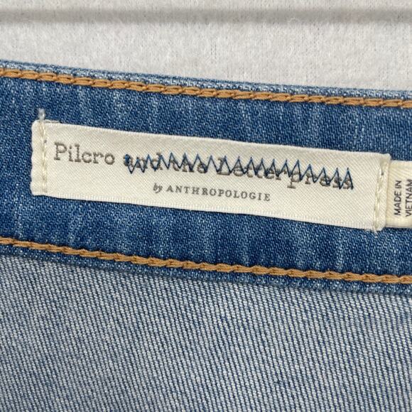 PILCRO Jeans 29 ANTHROPOLOGIE High Waist Tapered Ankle Light Wash Denim Blue - Picture 5 of 16